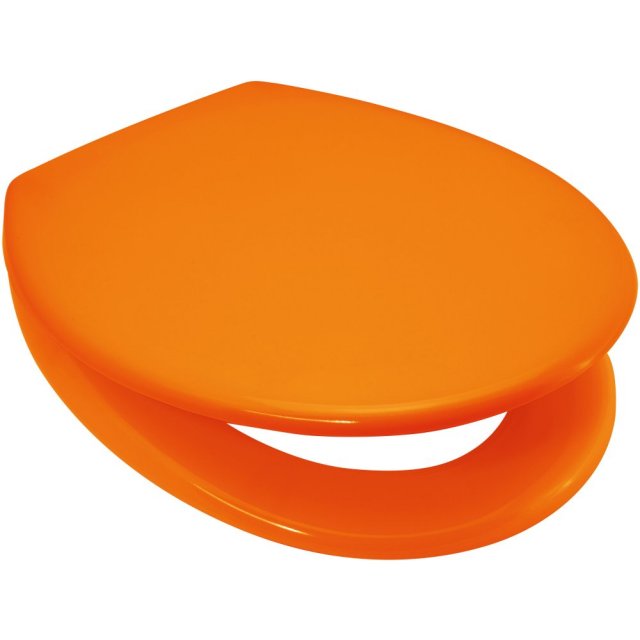 Rainbow orange toilet seat