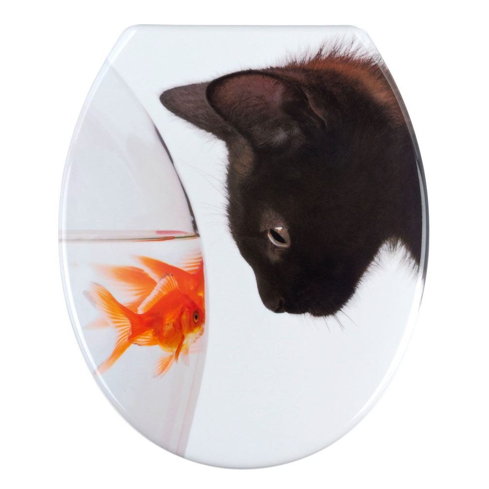 Cat & Fish toilet seat