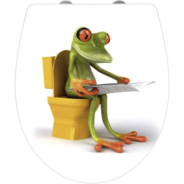 Frog toilet seat