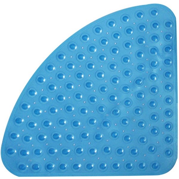 blue translucent quadrant shower mat