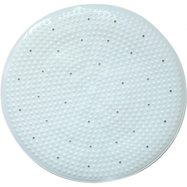 round white shower quadrant mat