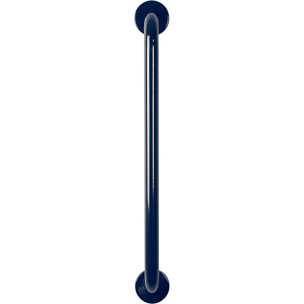 dark blue straight long hand rail,