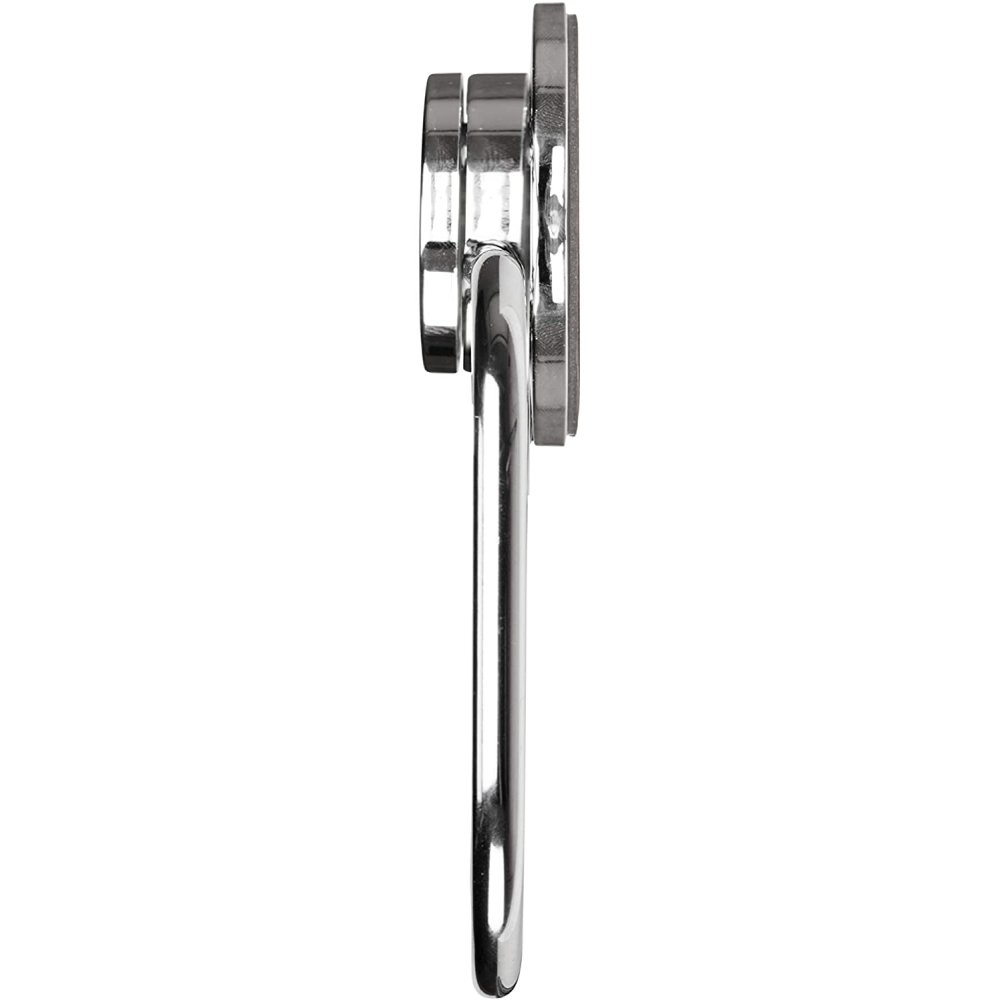 chrome plated roll holder with round wall attachment for fixing
