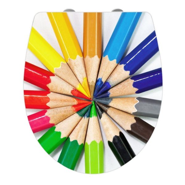 Wenko Coloured Pencils toilet seat