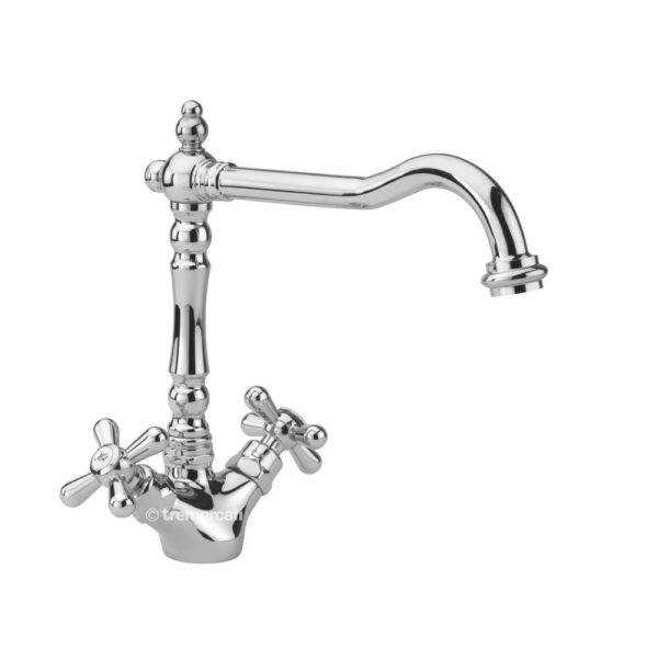 194 French Classic mono sink mixer Chrome plated