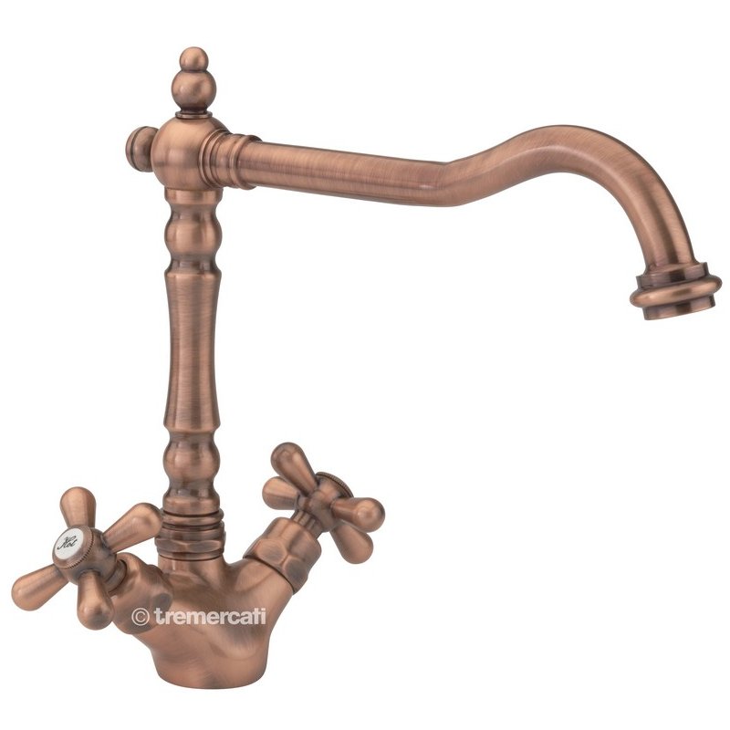 Tre Mercati French Classic Old Copper Sink Mixer
