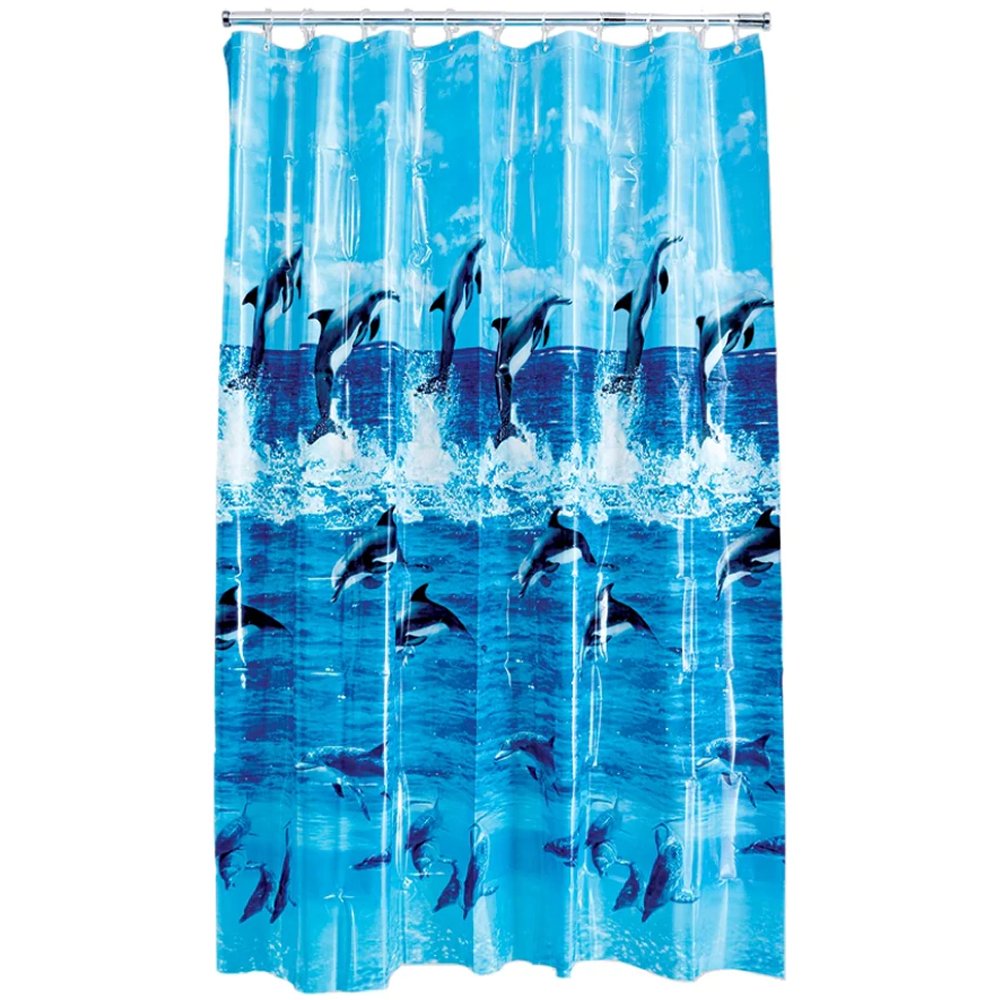 Aqualona Dolphins shower curtain