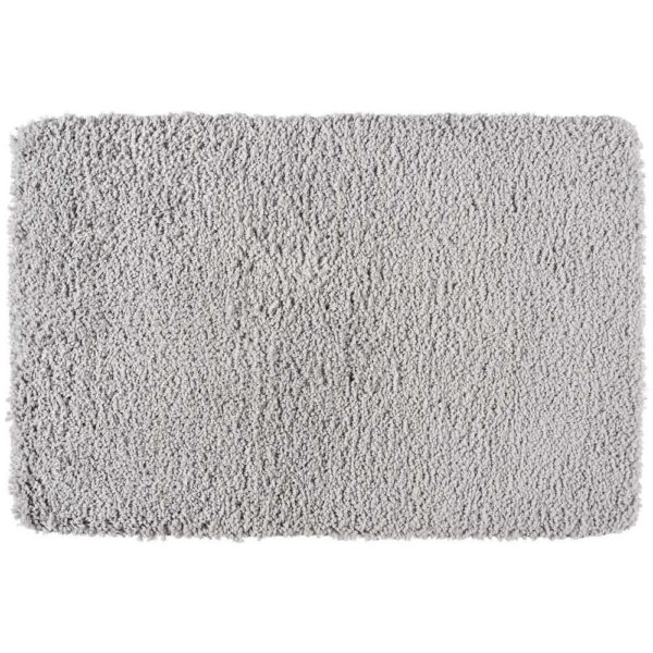 rectangular grey bathroom mat