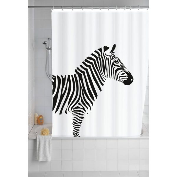 Wenko Zebra shower curtain