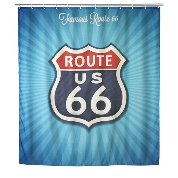 Route 66 shower curtain