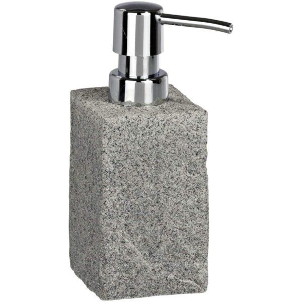 Wenko grey granite soap dispenser