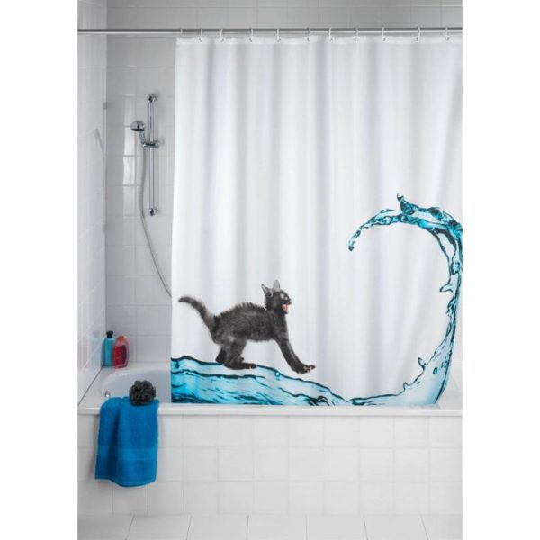 Wenko Cat shower curtain