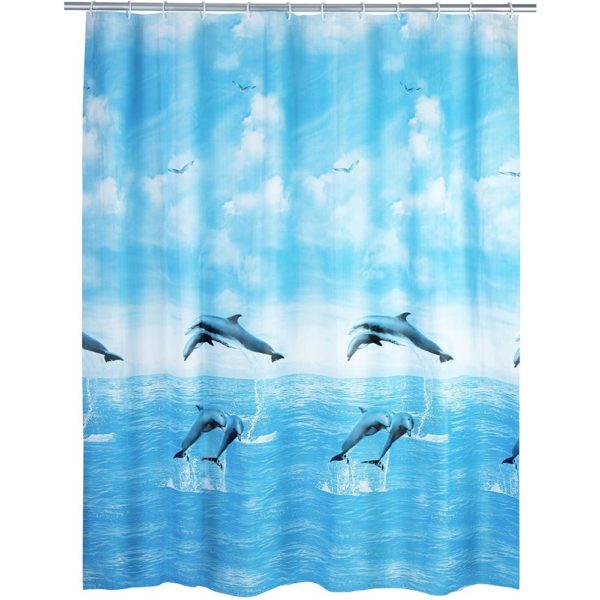 Dolphin shower curtain