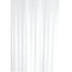 White satin stripe shower curtain