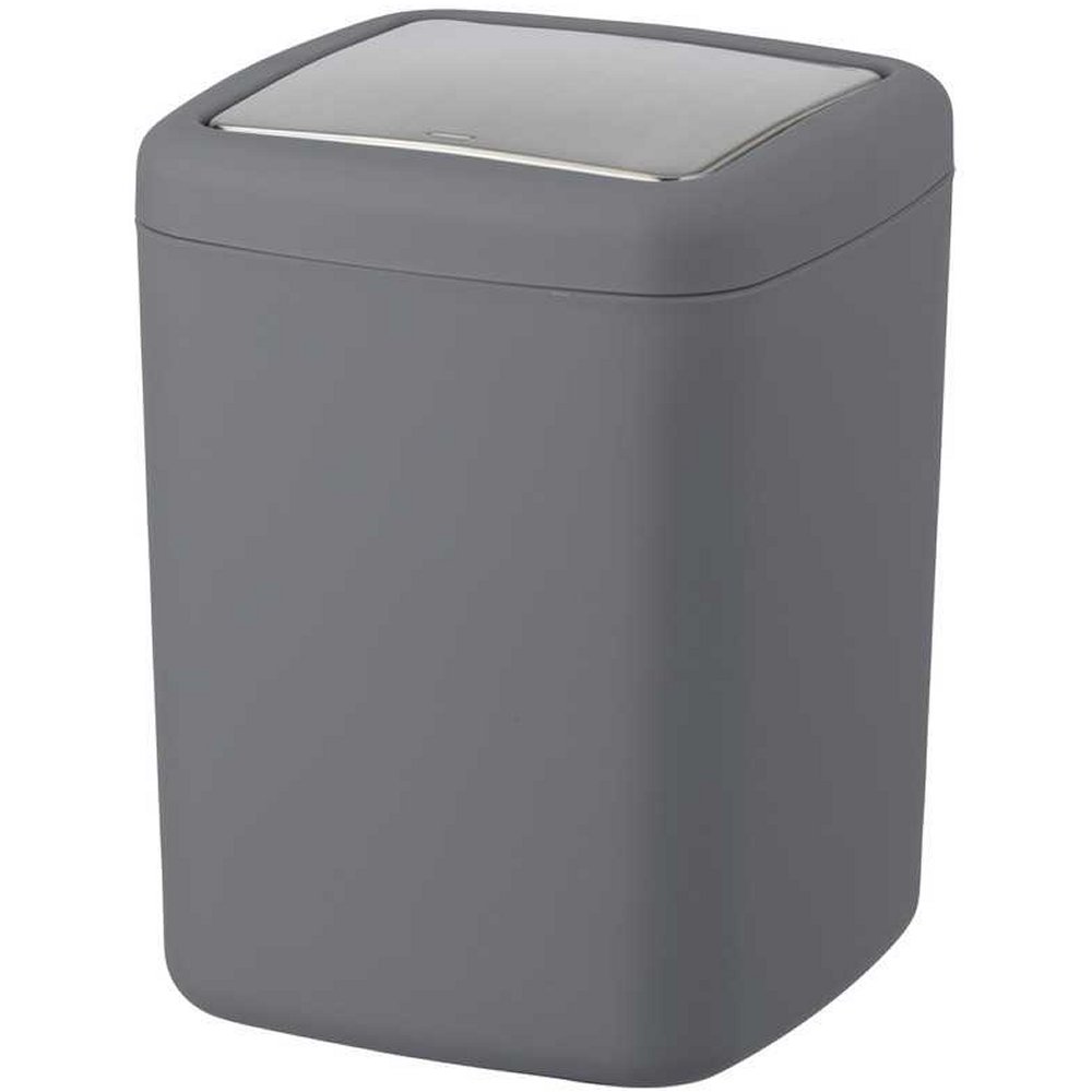 anthracite grey, rounded square plastic