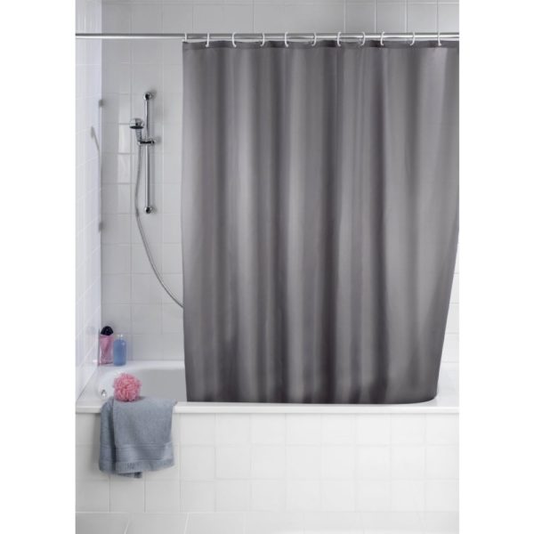 wenko grey shower curtain