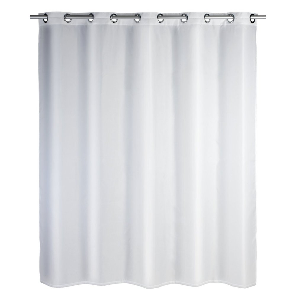 Wenko white shower curtain