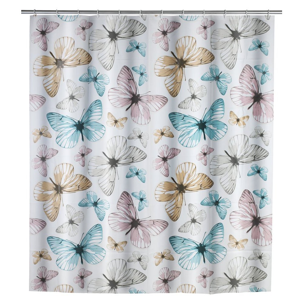 Butterfly shower curtain