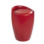 Wenko Candy Red laundry stool