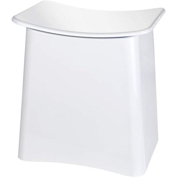 Wenko Wing white laundry stool