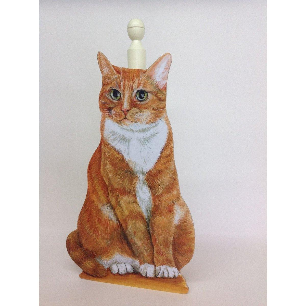 Ginger cat roll holder