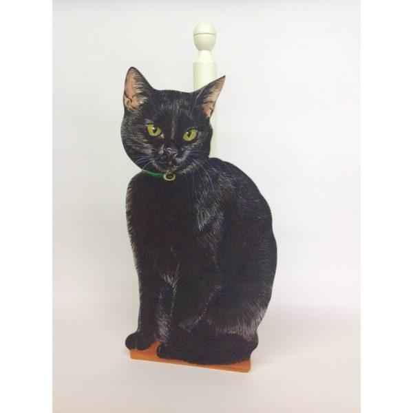 Black cat roll holder