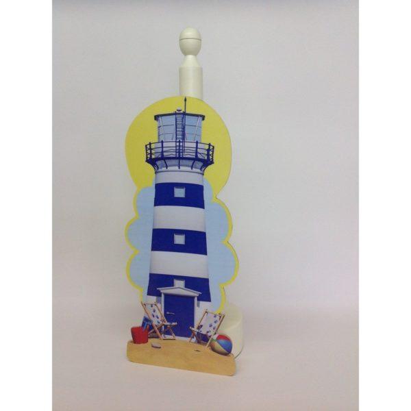 Blue Lighthouse Roll Holder