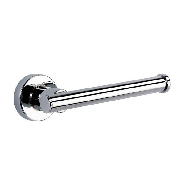 chrome wall mounted spare roll holder, it is a short horizontal post