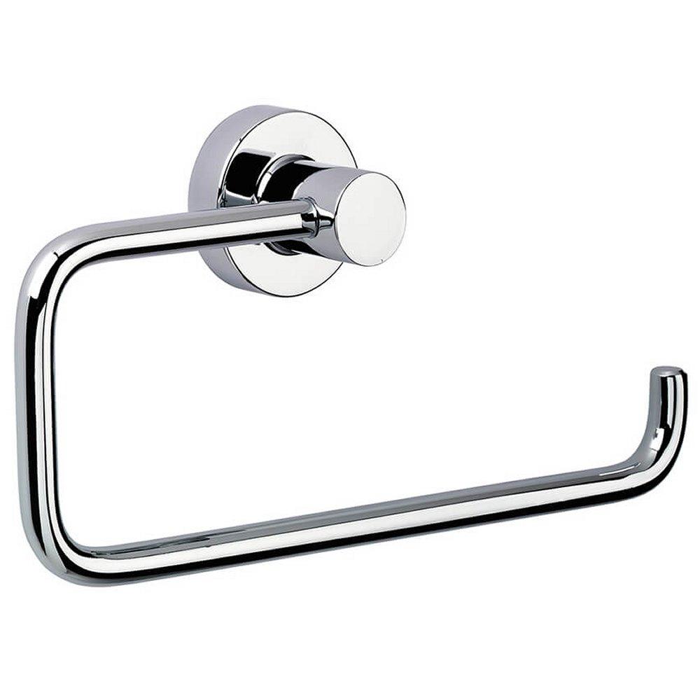 chrome squared hook shaped open towel ring
