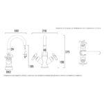 Roper Rhodes Wessex Basin Mixer with clicker waste - T661002