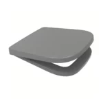Euroshowers V20 One Grey Square Shaped Quick Release & Soft Closing Toilet Seat 87372