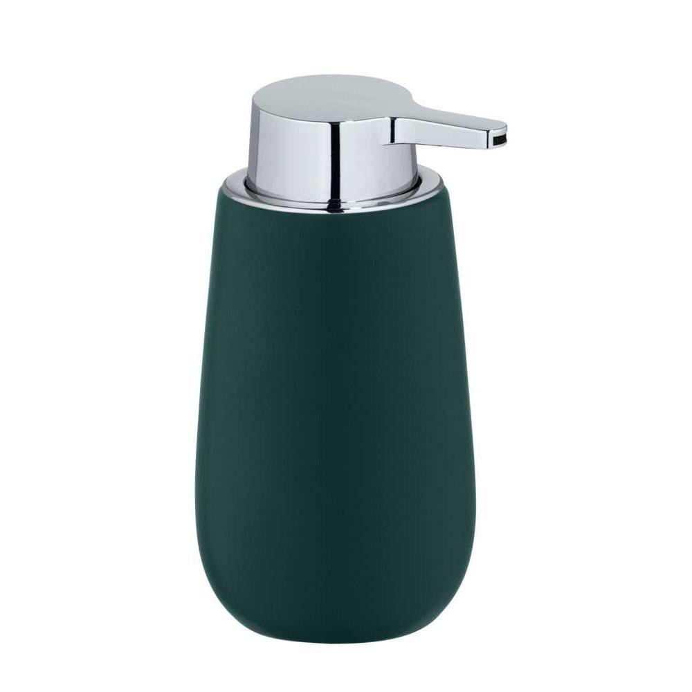 Wenko Badi Ceramic Soap Dispenser Dark Green 25201100 - Bathroom Trends