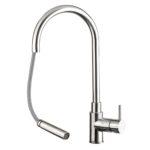 Zecca Stainless Steel Pull Out Sink Mixer