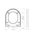 Saneux Austen Standard Soft Close Toilet Seat AUTS01 (for AUWH01)