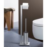 Zack Linea Brushed Stainless Steel Toilet Butler 40382