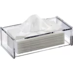 Showerdrape Serene Clear Acrylic Tissue Box