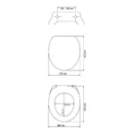 Wenko Prima Toilet Seat Dimensions