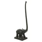 Fauna Black Elephant Toilet Roll Holder - Rectangle Base 1601866