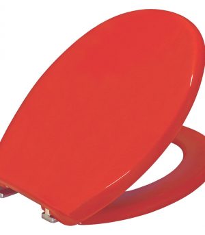 Red toilet seat